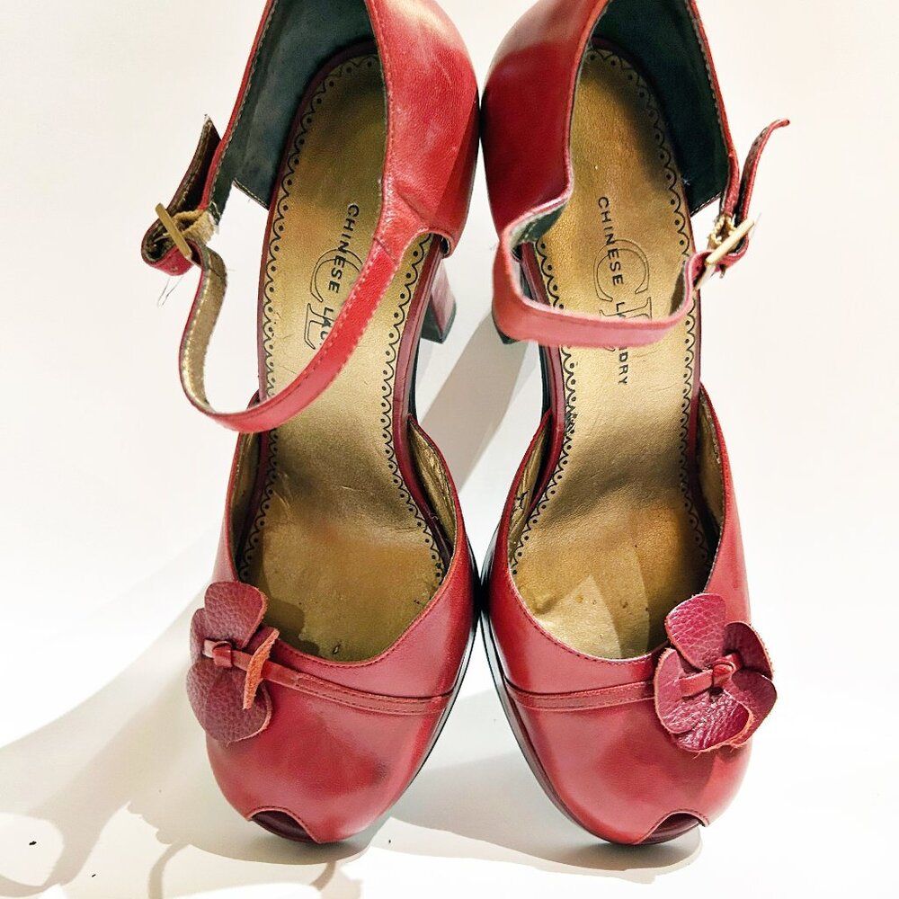 Vintage Chinese Laundry Platform Heels "BUZZ" - Picture 6 of 10